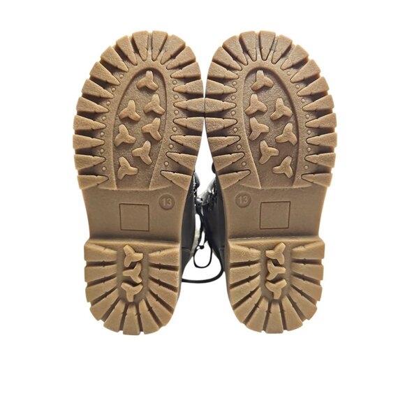 George Girls Grey Side Zipper Lace Up Boots NEW Winter Boots Size 13 - Picture 5 of 6